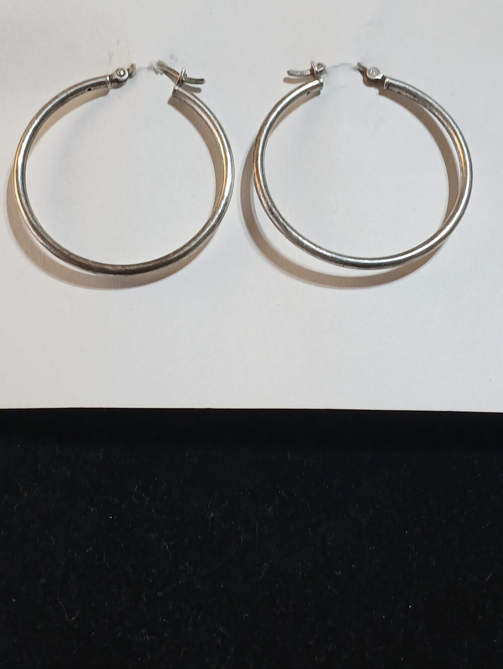 Classic Sterling Silver Hoop Earrings, Stamped - Timeless Women's Accessory